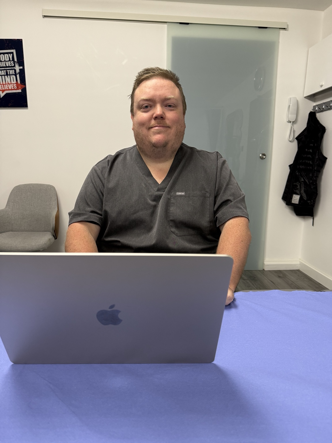 Andrew Lockhart, founder of Project Sherlock, at his clinic